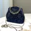 Vintage / Retro Navy Blue Beading Prom Clutch Bags 2024