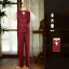 Burgundy Short Sleeve 4-piece Boys Wedding Suits 2025 Pants Shirt Tie Vest