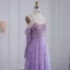 Sexy Mint Green Beading Sequins Prom Dresses 2024 A-Line / Princess Spaghetti Straps 3/4 Sleeve Backless Floor-Length / Long Prom Formal Dresses