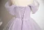 Bling Bling Lavender Glitter Appliques Prom Dresses 2024 Ball Gown Strapless Sleeveless Backless Floor-Length / Long Prom Formal Dresses
