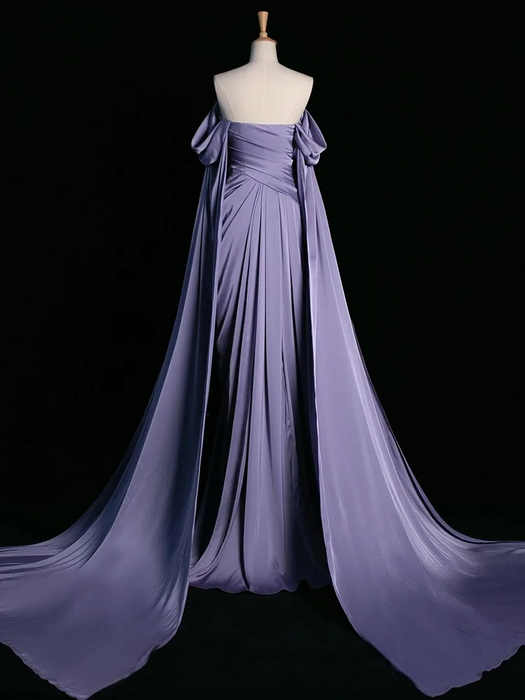 navy blue formal dresses Navy Blue Sequins One-Shoulder Prom Dresses With Slit, Evening Dress, MP941