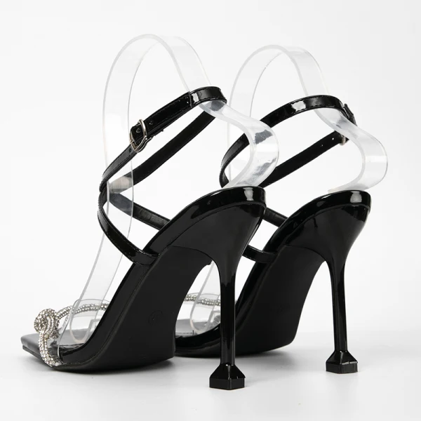 Sexy White Summer Evening Party Womens Sandals 2022 11 cm Stiletto Heels X-Strap Open / Peep Toe Sandals High Heels