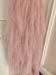 Chic / Beautiful Blushing Pink Cascading Ruffles Prom Dresses 2023 A-Line / Princess Strapless Sleeveless Backless Floor-Length / Long Prom Formal Dresses
