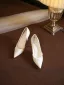 Elegant White Pearl Leather Wedding Shoes 2026 Wedding 8 cm Stiletto Heels Pointed Toe Pumps High Heels