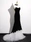 Sexy Black Evening Dresses 2025 Trumpet / Mermaid Strapless Sleeveless Backless Sweep Train Evening Party Formal Dresses