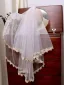 Elegant White Lace Flower 1 m Wedding Veils 2025