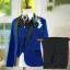 Royal Blue 6-piece Long Sleeve Boys Wedding Suits 2025 Body Jewellery Coat Pants Shirt Tie Vest Wedding