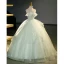 Chic / Belle Vert Cendré Volants en Cascade Robe De Bal 2023 Robe Boule Bustier Sans Manches Dos Nu Longue Promo Robe De Ceremonie