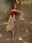 Sexy Rougissant Rose Fendue devant Robe De Soirée 2023 Trompette / Sirène De l'épaule Noeud Manches Courtes Dos Nu Thé Longueur Robe De Ceremonie