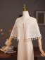 Vintage / Retro Beige Knitting shawl 2025