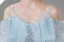 Chic / Beautiful Sky Blue Beading Sequins Birthday Flower Girl Dresses 2024 Ball Gown Scoop Neck Short Sleeve Floor-Length / Long Tulle