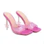 Mode Orange Freizeit Ball Strass Sandalen Damen 2022 11 cm Stilettos Peeptoes Sandaletten Hochhackige