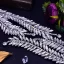 Piękne Srebrny Wykonany Ręcznie Rhinestone Ślub Ozdoby Do Włosów Ślubne 2023