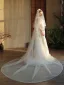 Simple Blanche Tulle Voile De Mariée 2025 3 m