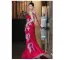 Charmant Fushia Noeud Satin Robe De Bal 2025 Robe Boule Bustier Sans Manches Dos Nu Train De Balayage Robe De Ceremonie