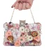 Flower Fairy Gold Pearl Sequins Rhinestone Prom Clutch Bags 2024