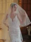 Simple Blanche Tulle Voile De Mariée 2025 3 m