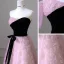 Chic / Beautiful Blushing Pink Flower Prom Dresses 2023 A-Line / Princess Off-The-Shoulder Sleeveless Backless Bow Sash Floor-Length / Long Prom Formal Dresses