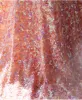 Seksowne Rumieniąc Różowy Cekiny Podział Przodu Sukienki Wieczorowe 2024 Syrena / Rozkloszowane Bez Ramiączek Kótkie Rękawy Bez Pleców Długie Wieczorowe Sukienki Wizytowe