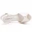 Sexy White Pearl Ankle Strap Evening Party Womens Sandals 2023 10 cm Stiletto Heels Open / Peep Toe Sandals High Heels