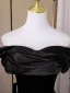 Sexy Black Evening Dresses 2025 Trumpet / Mermaid Strapless Sleeveless Backless Floor-Length / Long Evening Party Formal Dresses