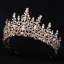 Vintage / Originale Doré Faux Diamant Mariage Tiare 2022 Alliage Accessoire Cheveux Mariage