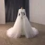 High-end Elegant White Handmade  Beading Pearl Sequins Appliques Lace Flower Wedding Dresses 2026 Trumpet / Mermaid High Neck Long Sleeve
