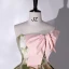 Fantaisie Vert Floral Satin Robe De Bal 2022 Robe Boule Bustier Noeud Sans Manches Dos Nu Longue Robe De Ceremonie