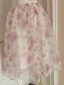 Simple Blanche Impression Organza Robe De Bal 2023 Princesse Encolure Carrée Sans Manches Dos Nu Courte Promo Robe De Ceremonie