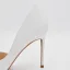 Charmant Weiß Leder Strass Schmetterling Brautschuhe 2022 Spitzschuh 10 cm Stilettos Hochzeit Hochhackige