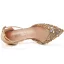 Charmant Bling Bling Doré Faux Diamant Paillettes Soirée Sandales Femme 2023 Bride Cheville 7 cm Talons Aiguilles À Bout Pointu Sandales Talons Hauts