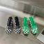 Fashion Black Summer Street Wear Plaid Womens Sandals 2022 11 cm Wedges Open / Peep Toe Sandals High Heels
