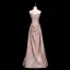 Sexy Rougissant Rose Faux Diamant Paillettes Robe De Soirée 2025 Trompette / Sirène De l'épaule Manches Courtes Dos Nu Noeud Longue Robe De Ceremonie