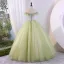 Modern / Fashion Sage Green Sequins Prom Dresses 2023 Ball Gown Off-The-Shoulder Sleeveless Backless Floor-Length / Long Prom Formal Dresses
