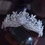 Bling Bling Srebrny Rhinestone Stop Ślub Korona Ozdoby Do Włosów Ślubne 2025