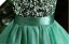Vintage / Retro Dark Green Sequins Birthday Flower Girl Dresses 2024 Ball Gown Scoop Neck Sleeveless Bow Sash Floor-Length / Long