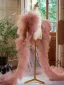 Fashion Blushing Pink Handmade  Tulle Pleated shawl Jackets & wraps 2024