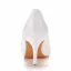 Elegante Witte Rhinestone Kant Bloem Bruidsschoenen 2025 7 cm Naaldhakken / Stiletto Spitse Neus Huwelijk Pumps Hoge Hakken