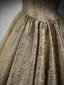 Sparkly Black Gold Glitter Prom Dresses Ball Gown 2023 Off-The-Shoulder Sleeveless Backless Floor-Length / Long Prom Formal Dresses