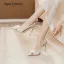 Charmant Blanche Perle Paillettes Appliques Chaussure De Mariée 2026 10 cm Talons Aiguilles À Bout Pointu Mariage Escarpins Talons Hauts