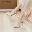 Charmant Blanche Perle Paillettes Appliques Chaussure De Mariée 2026 10 cm Talons Aiguilles À Bout Pointu Mariage Escarpins Talons Hauts