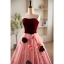 Chic / Beautiful Burgundy Pearl Appliques Prom Dresses 2023 A-Line / Princess Strapless Short Sleeve Backless Floor-Length / Long Prom Formal Dresses