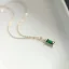 Vintage / Retro Prom Green Zircon Sterling Silver Necklaces Accessories