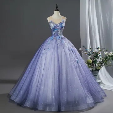 Vintage Retro Lavender Appliques Lace Flower Prom Dresses 2026 Ball Gown Scoop Neck Sleeveless Backless Floor Length Long Formal Dresses