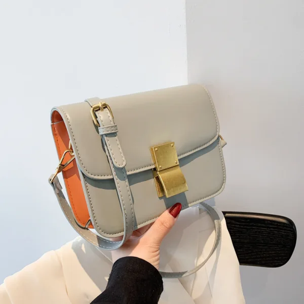 Chic / Belle Noire Vêtement de rue Carrés Sacs à bandoulière Sac de messager 2023