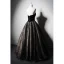 Vintage / Retro Black Glitter Prom Dresses 2023 Ball Gown Strapless Sleeveless Backless Floor-Length / Long Prom Formal Dresses