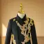 Chinese style Black Beading Lace Flower 2-piece Boys Wedding Suits 2024 Long Sleeve Coat Pants