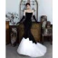 Sexy Black Velvet Evening Dresses 2023 Trumpet / Mermaid Strapless Short Sleeve Backless Sweep Train Evening Party Formal Dresses