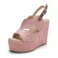 Chic / Beautiful Yellow Street Wear Womens Sandals 2022 Waterproof 13 cm Wedges Open / Peep Toe Sandals High Heels