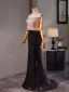 Charmant Rosa Perlenstickerei Strass Pailletten Abendkleider 2024 Meerjungfrau Bandeau Ärmellos Rückenfreies Sweep / Pinsel Zug Ball Festliche Kleider